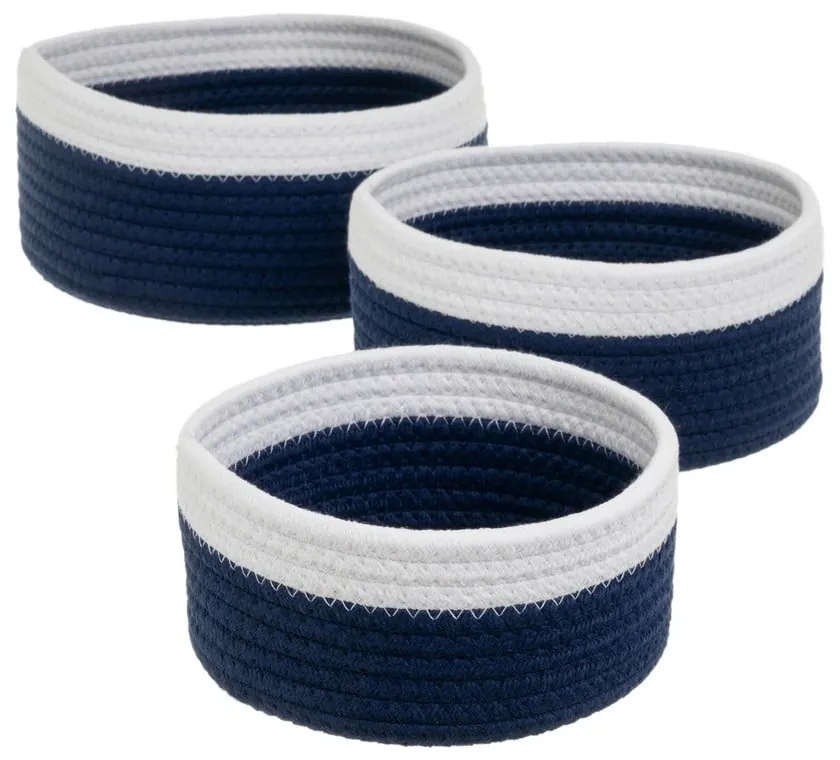 Set di cesti in tessuto 3 pz ø 26x11 cm – Casa Selección