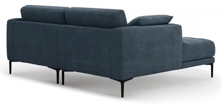 Divano angolare blu scuro (con penisola a sinistra/con chaise lounge) Bemy – Micadoni