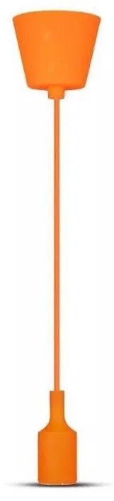 Lampadario su filo 1xE27/60W/230V arancione