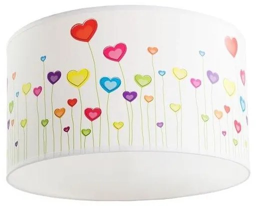 Lampada da soffitto per bambini HEARTS 1xE27/60W/230V