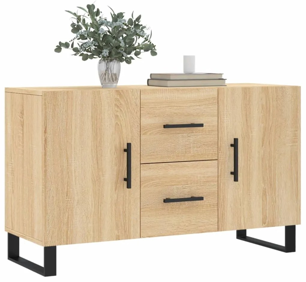 Credenza rovere sonoma 100x36x60 cm in legno multistrato