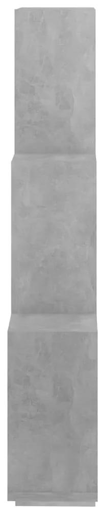 Mensola da parete a cubo grigio cemento 78x15x93 cm truciolato