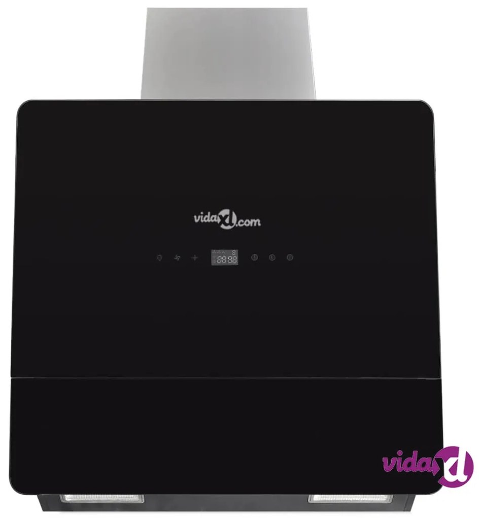 vidaXL Cappa in Vetro Temperato con Display 600 mm Nera