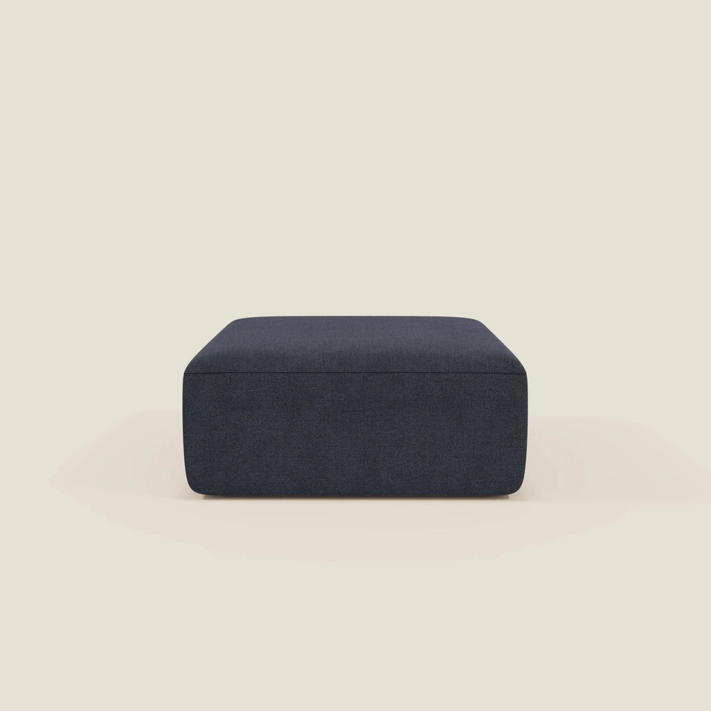 BonBon pouf divano modulare in 2 dimensioni in tessuto smacchiabile T23 blu ardesia