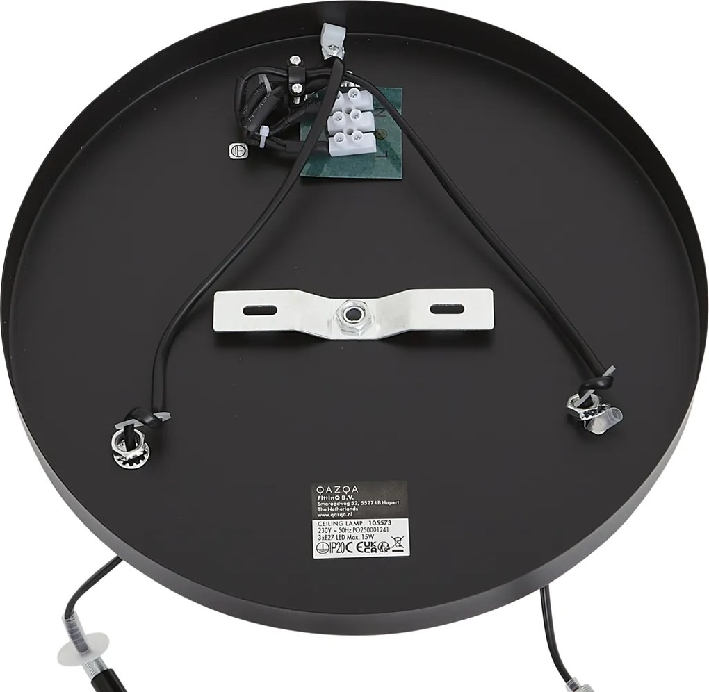 Plafoniera moderna nera 3 luci - Facil