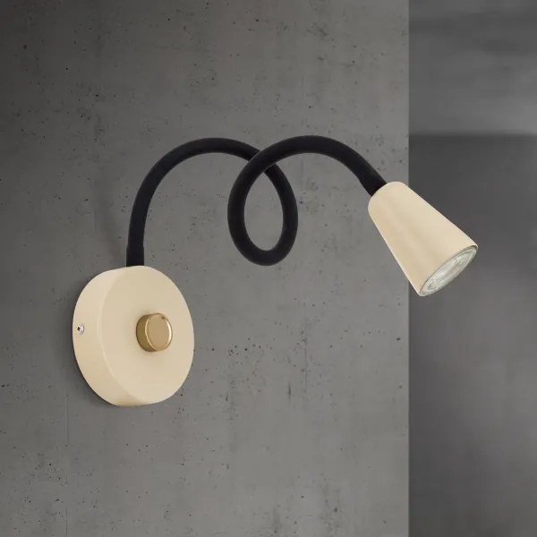 Orion - Lampada da parete flessibile DOTTY dimmerabile 1xGU10/10W/230V beige/nero
