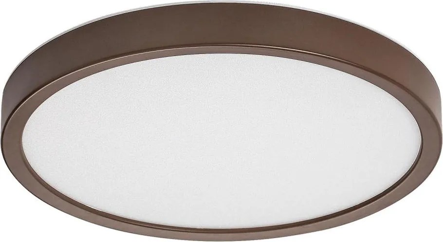 Rabalux 75080 - Plafoniera LED da bagno MAUREC 18W/230V diam. 29 cm IP44 marrone