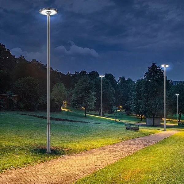 Brilagi -Asta in metallo per palo d'illuminazione esterna 5 m, diametro 58 mm, antracite