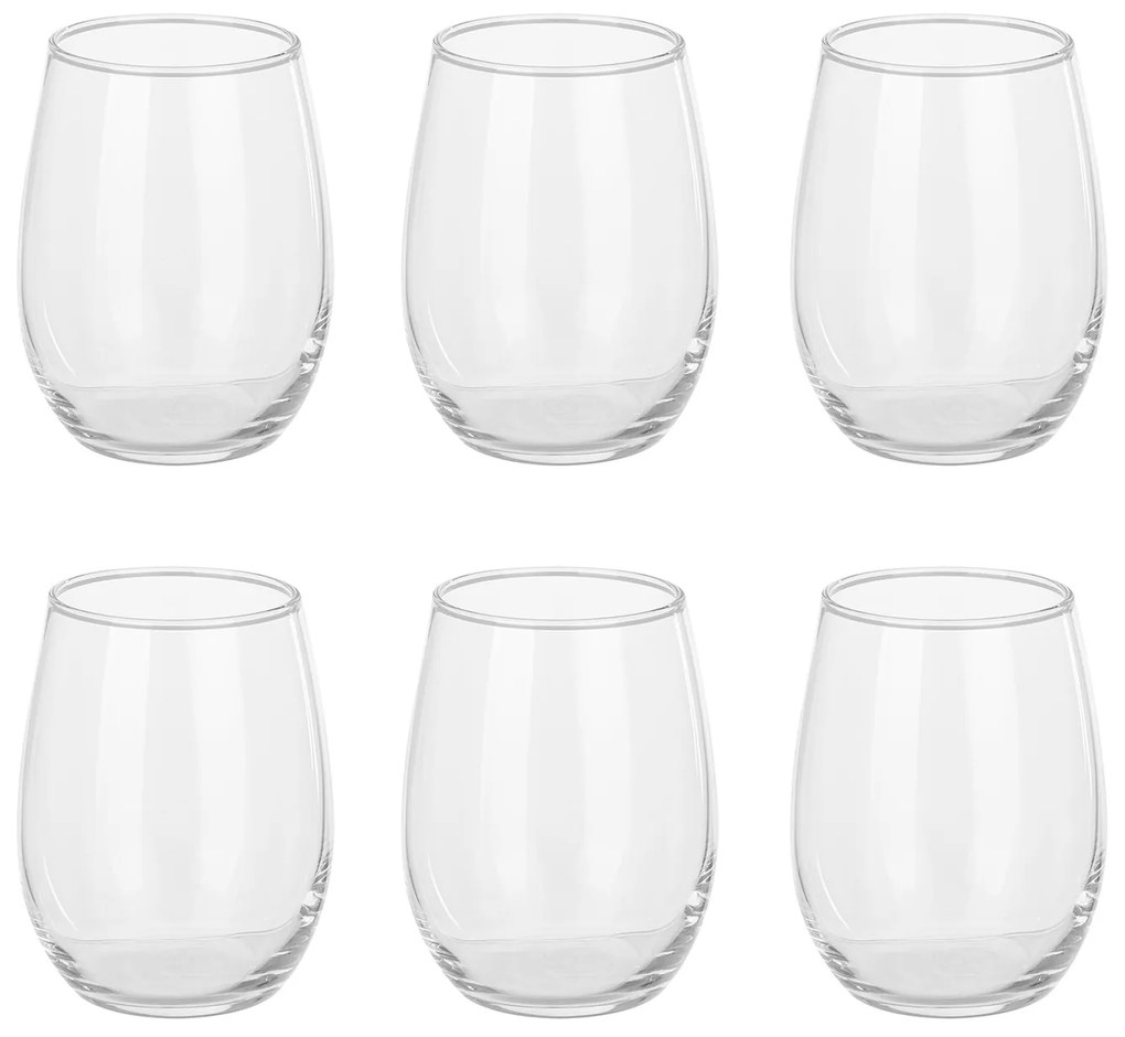 Set 6 bicchieri trasparenti 350 ml Amber Pasabahce