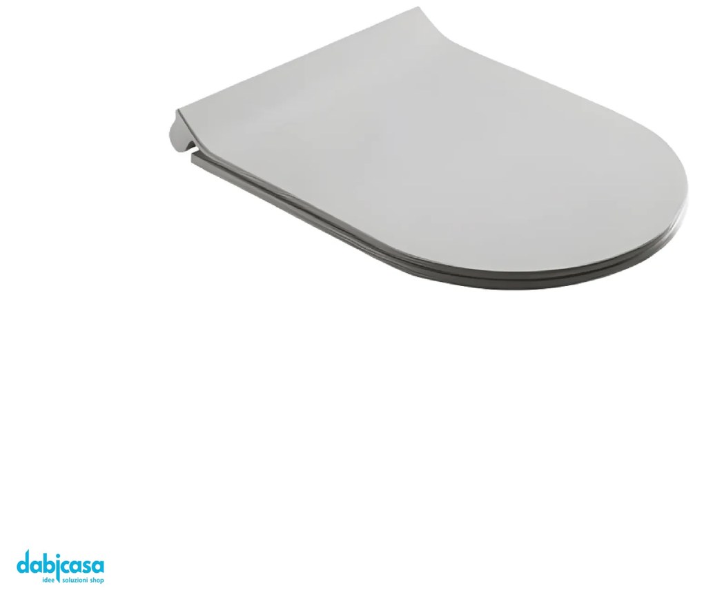 Copriwater Soft-Close Domus Falerii "Foglia Medium" Bianco Lucido