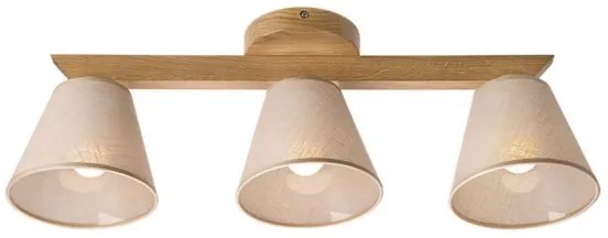 Plafoniera ANTONIO 3xE14/40W/230V rovere