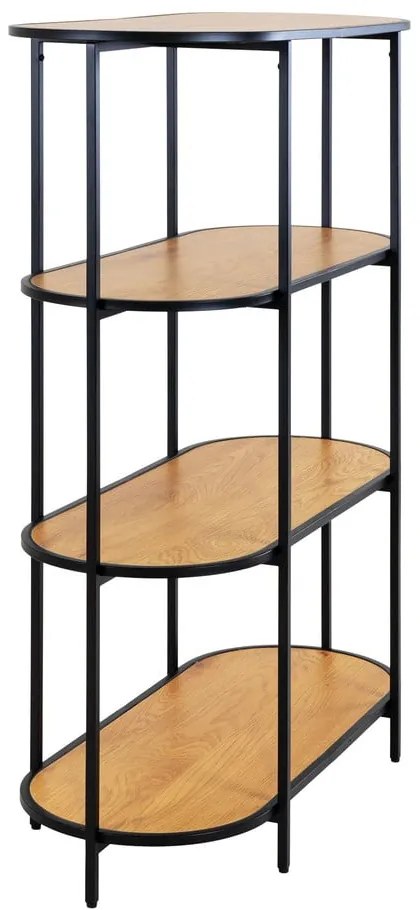 Libreria nera in rovere 36x111 cm Vita - House Nordic