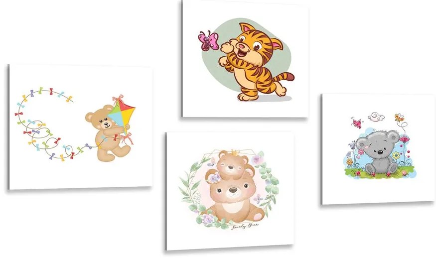 Set di quadri – Animali per bambini
