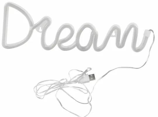 LED Decorazione murale al neon DREAM LED/3W/3xAA USB blu