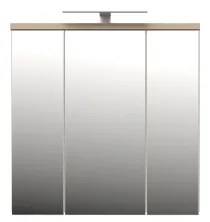 Mobile bagno sospeso con specchio VENOM bianco/rovere sonoma