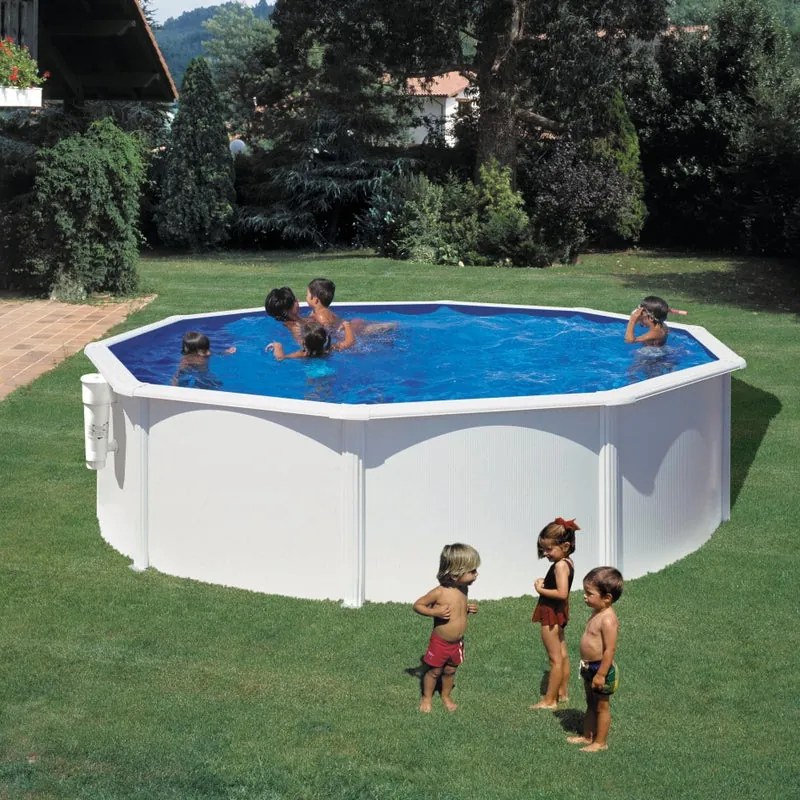 Piscina fuori terra rigida GRE KITPR353 bianco H 1.22 x ⌀ 3.7 m