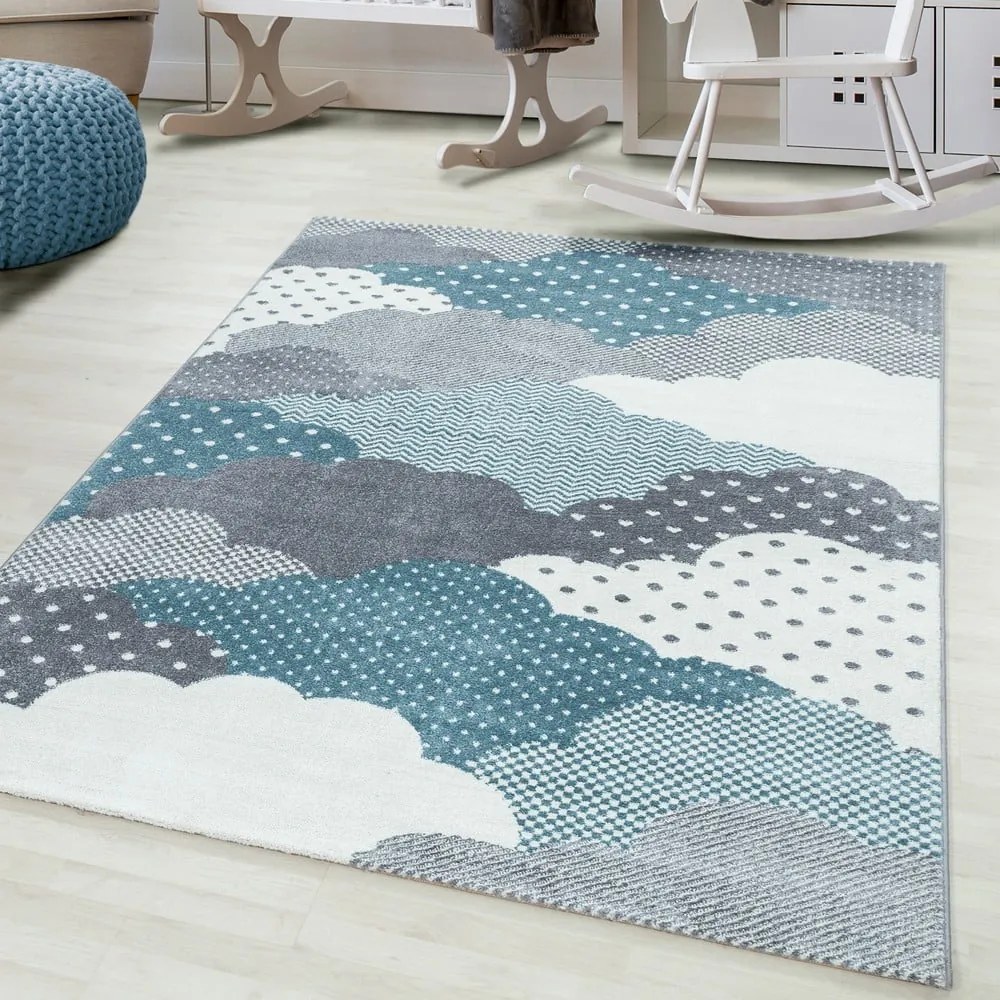 Tappeto per bambini blu-grigio 80x150 cm Bambi - Ayyildiz Carpets
