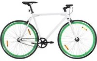 Bicicletta a Scatto Fisso Bianca e Verde 700c 51 cm 92267