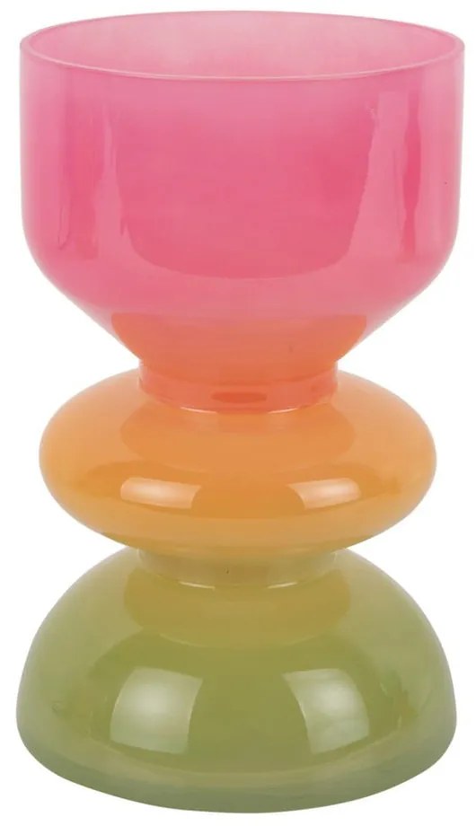 Vaso arancione/rosa in vetro (altezza totale 20,5 cm) Funky Vibes – PT LIVING