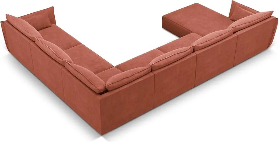 Divano angolare rosso (angolo destro) Vanda - Mazzini Sofas