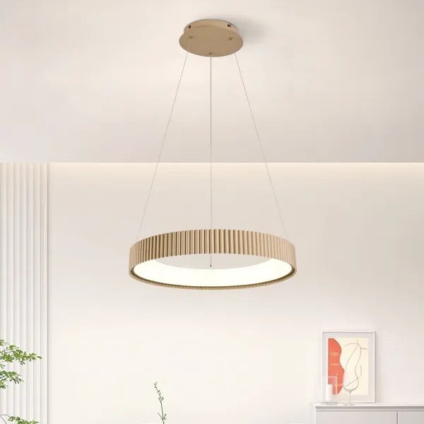 Brilagi - Lampada a sospensione dimmerabile con cavo FALCON MODERN LED/30W/230V 40 cm beige + telecomando