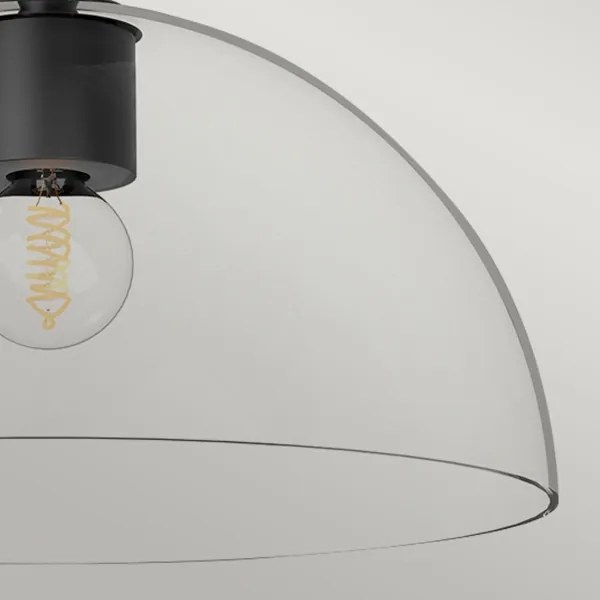 Alora Mood ALM-JUDE-SF-MB-CL - plafoniera JUDE 1xE27/60W/230V, Ø 30,5 cm, nero