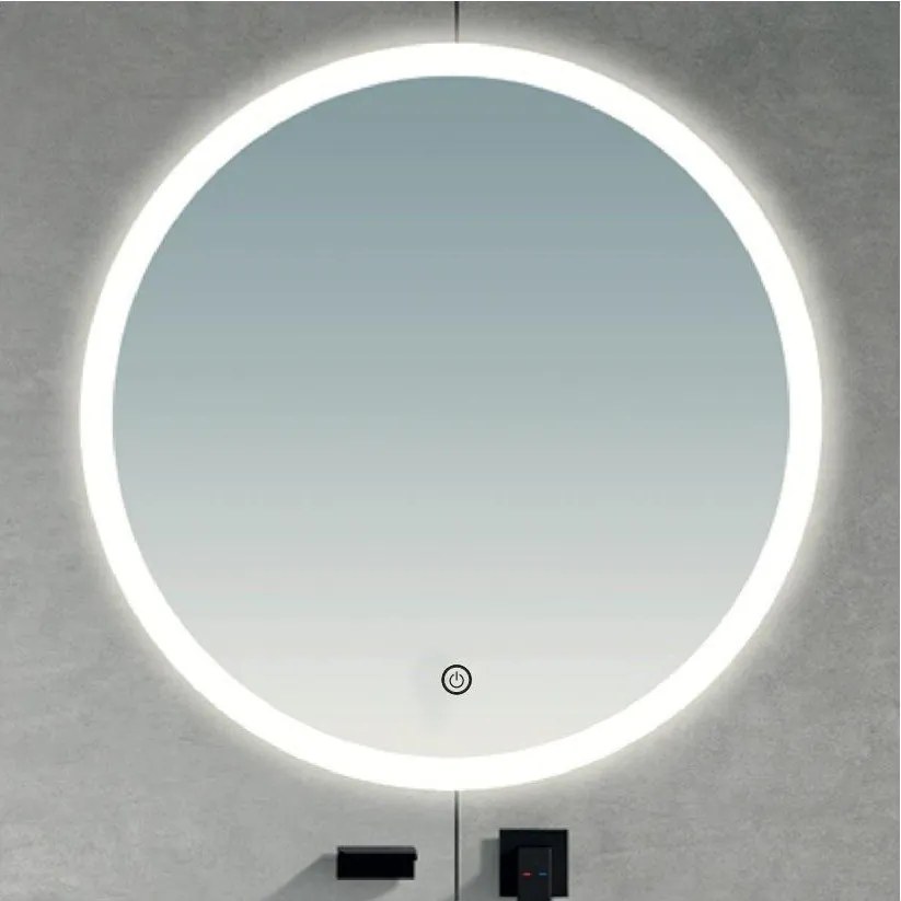 Brilagi - Specchio da bagno LED CUNEO LED/19W/230V Ø 60 cm IP44 CRI 90 dimmerabile + CCT