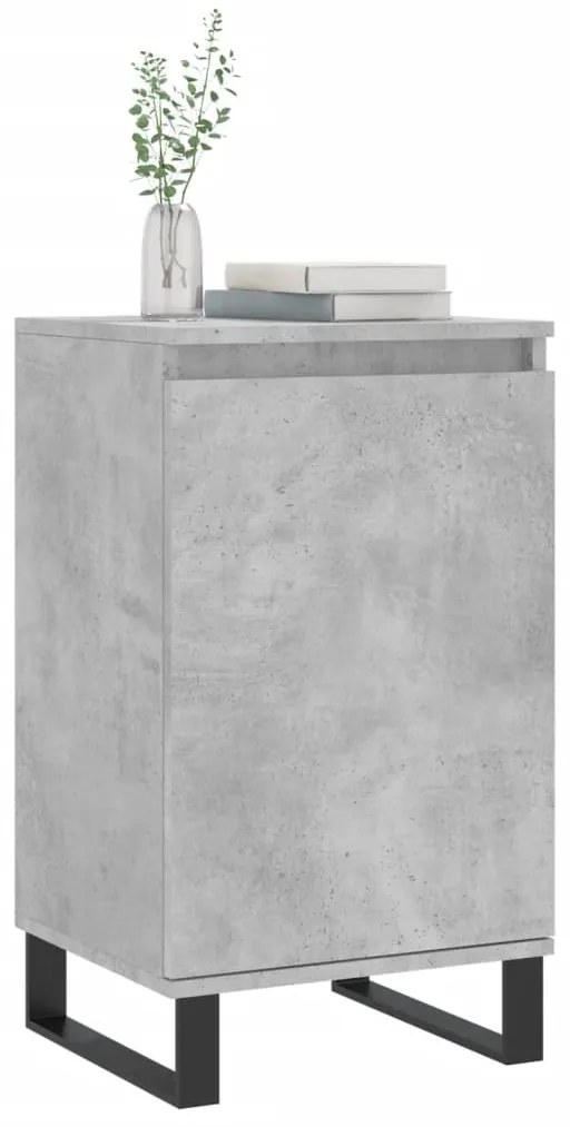 Credenza grigio cemento 40x35x70 cm in legno multistrato