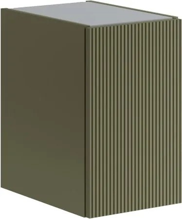 Estensione per mobile da bagno Opera 1 anta, cannettato laccato opaco verde salvia L30 x H50 x P45.5 cm