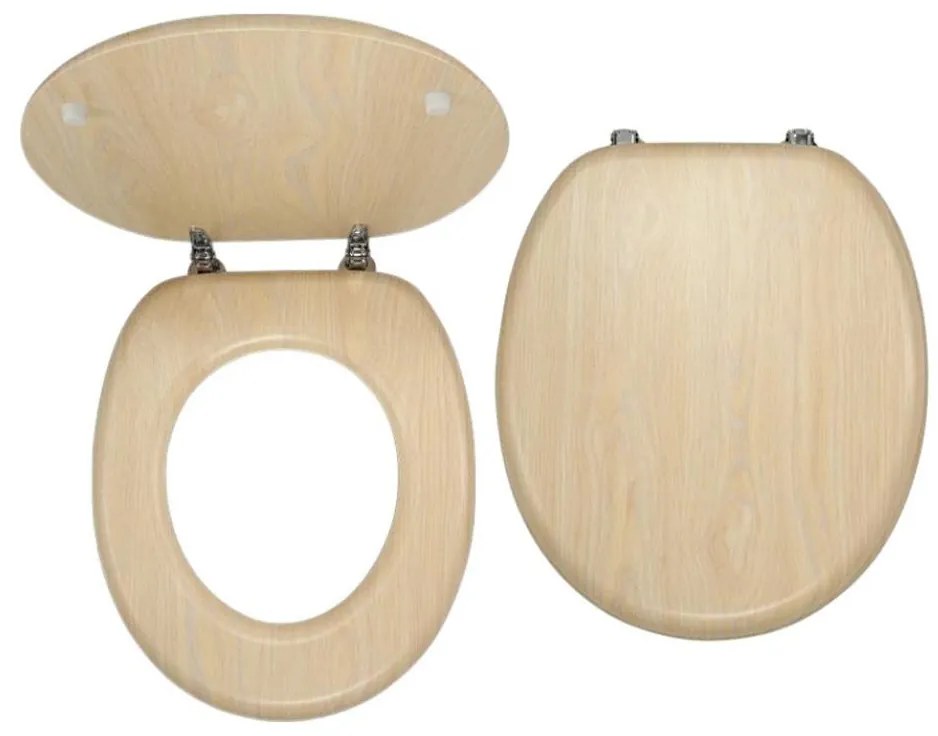 FERRO - Sedile per WC in MDF/finitura betulla