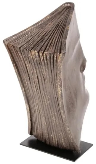 Decorazione da tavolo 29x25x17 cm in resina con finitura ramata