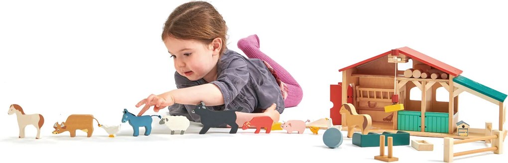 Tender Leaf - Fattoria in legno con animali
