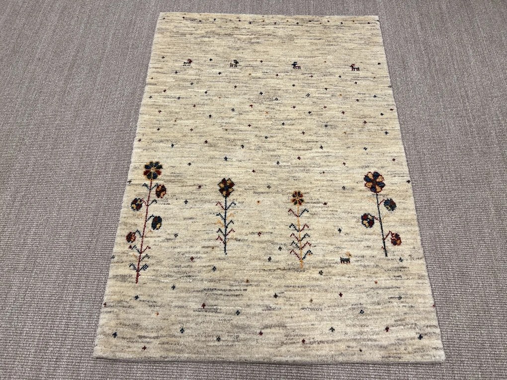 Gabbeh Tappeto persiano 150 x 100 Beige (Iran) Annodato A Mano