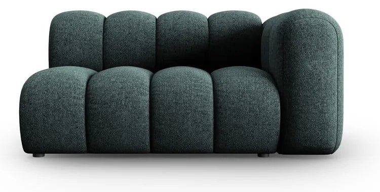 Divano componibile turchese (con penisola a destra) Lupine – Micadoni Home