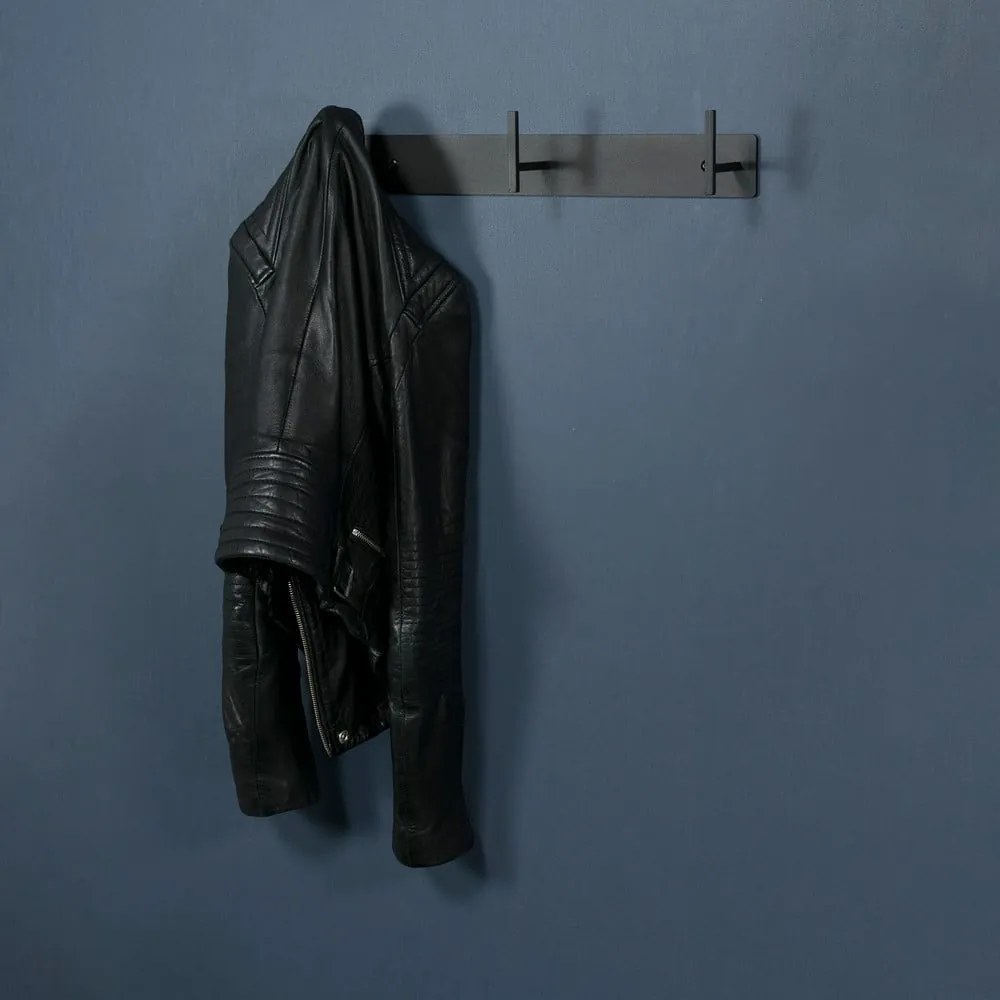 Attaccapanni da parete nero in metallo 44 cm Chapman – Spinder Design