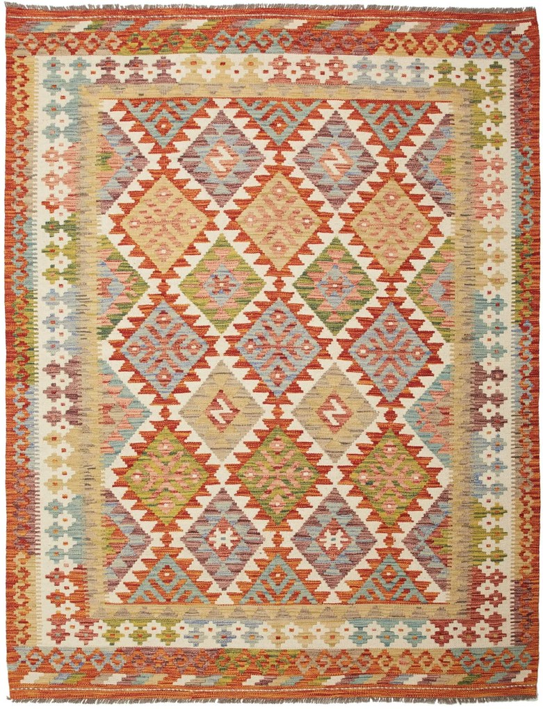 Kilim Tappeto 200x160 (Pakistan) Tessuto A Mano