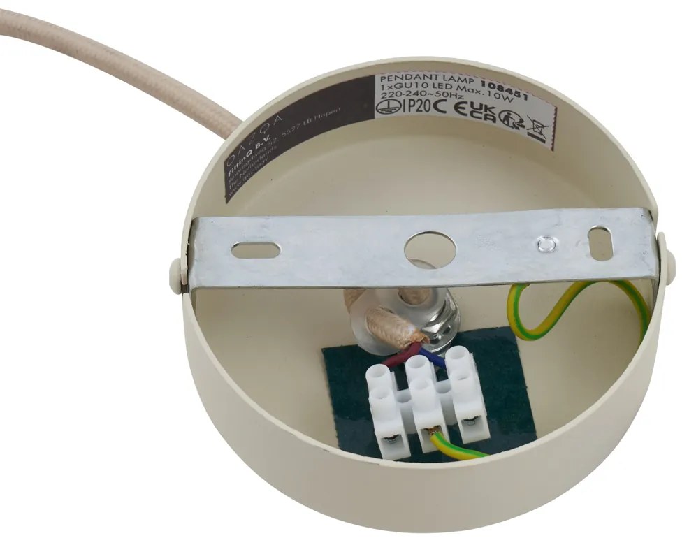 Lampada a sospensione moderna beige GU10 Ø50mm - Tubo