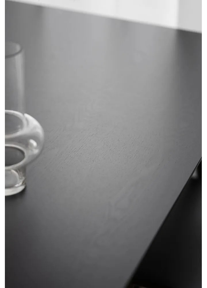 Tavolo da pranzo nero , 140 x 90 cm Lotta - Rowico