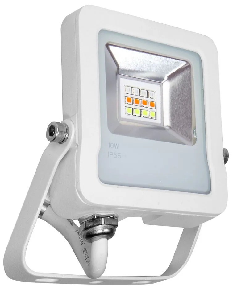 Faro proiettore LED RGB 10W IP65 con Telecomando - Bianco Colore RGB