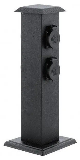 EGLO 93426 - Colonna da giardino per esterni con prese SCHUKO IP44