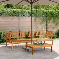 Divani Angolari Pallet da Giardino 2pz Legno Massello di Acacia 3209432