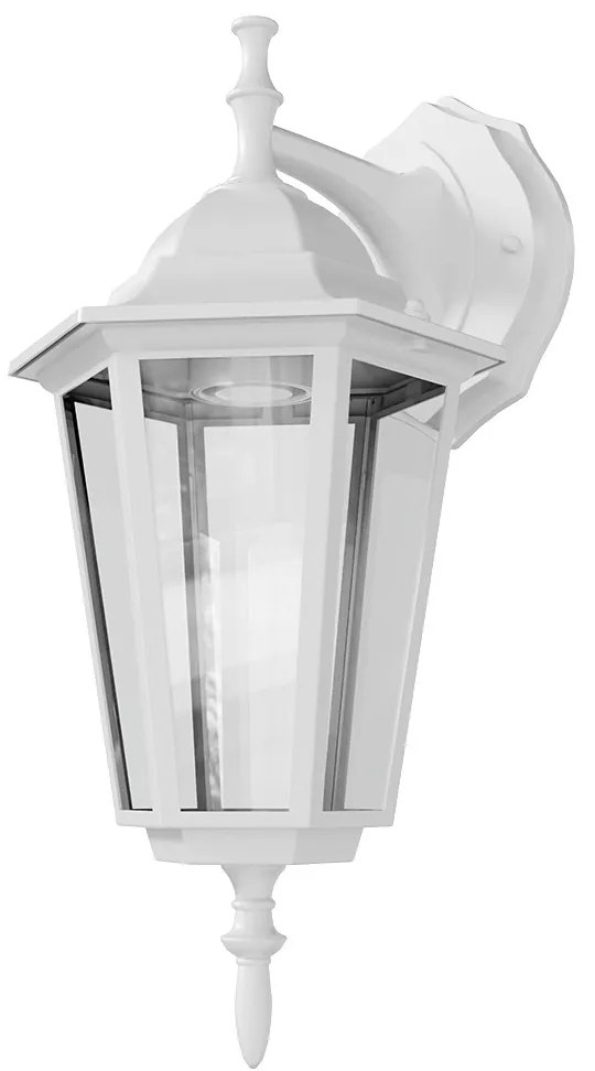 Applique Lanterna da Esterno IP54 E27 Bianca - Serie TOSCA 1B