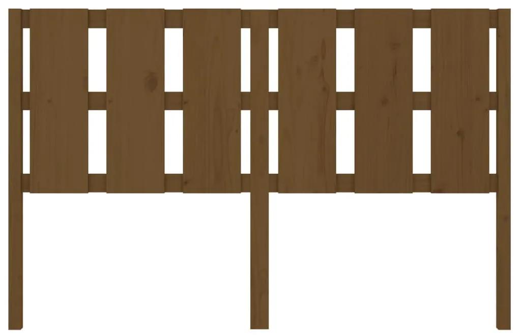 Testiera per letto miele 155,5x4x100 cm legno massello di pino