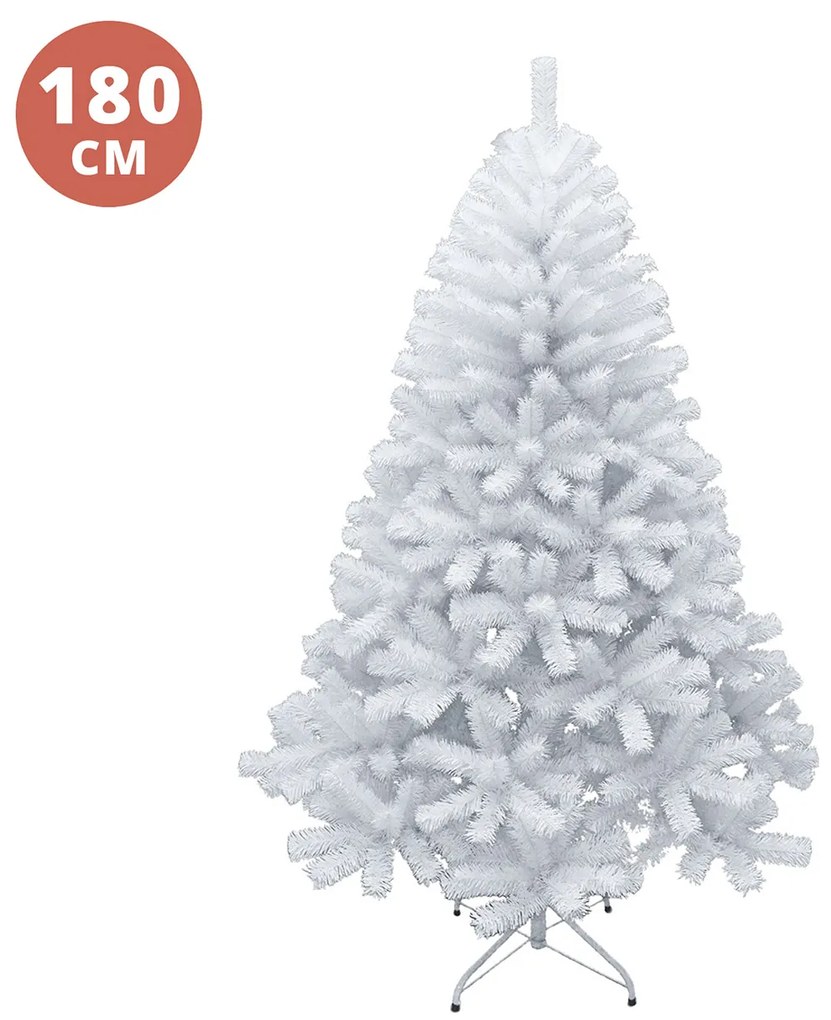 Albero Natale bianco 180 cm Oslo