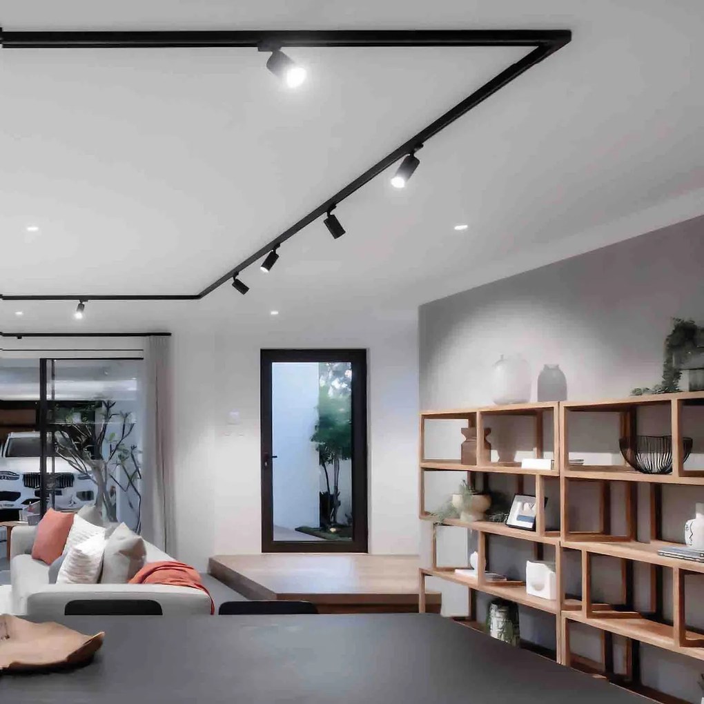 Faro LED 20W Monofase 60° 120lm/W CRI92 no Flickering - BRIDGELUX LED Colore Bianco Caldo 2.700K