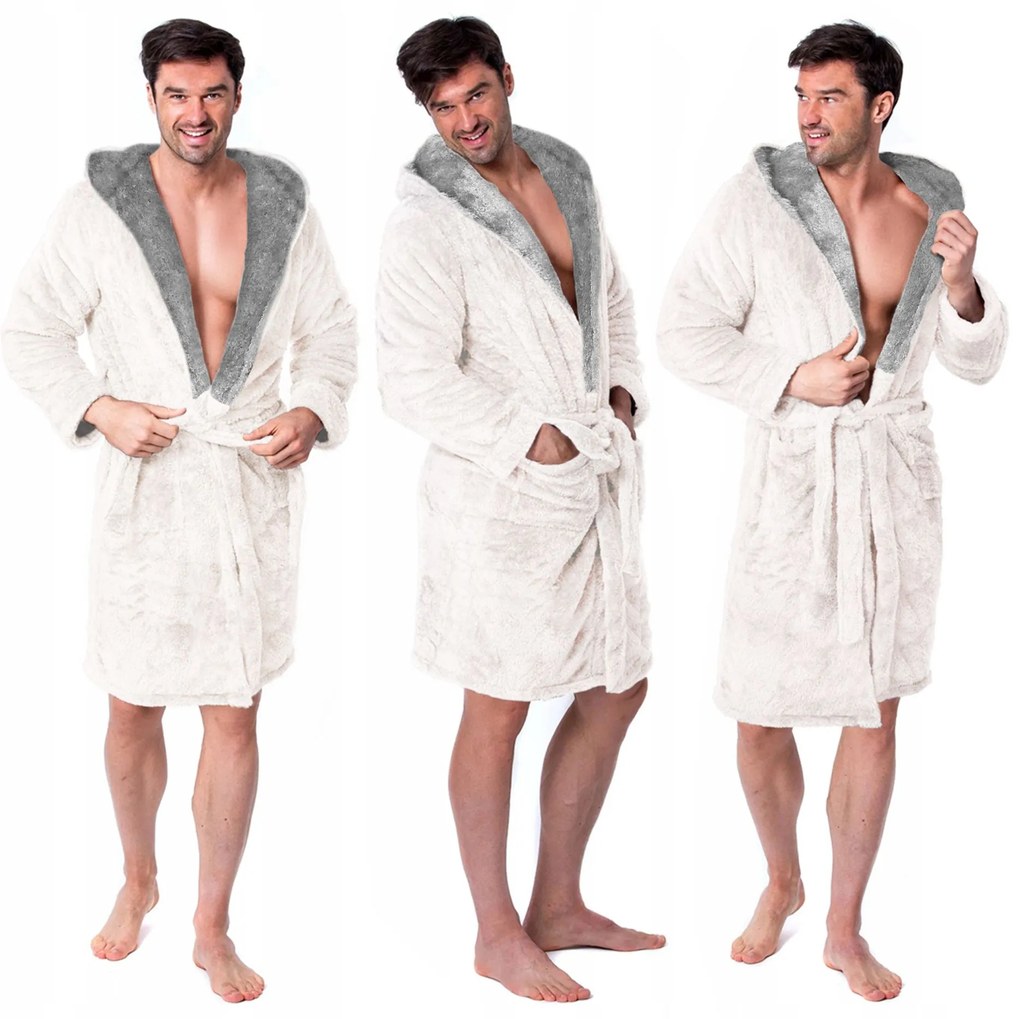 Accappatoio Jordan Ecru Grey men M