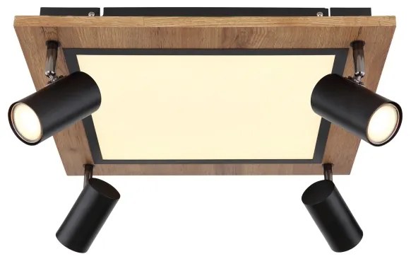 Globo 67306D2 - Faretto LED ULLA 4xGU10/5W + LED/24W/230V