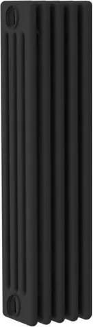 Termosifone in acciaio tubolare 4 colonne 5 elementi interasse 813 mm ERCOS Comby nero