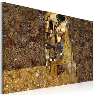 Quadro Klimt ispirazione  Bacio Premium Print 90x60