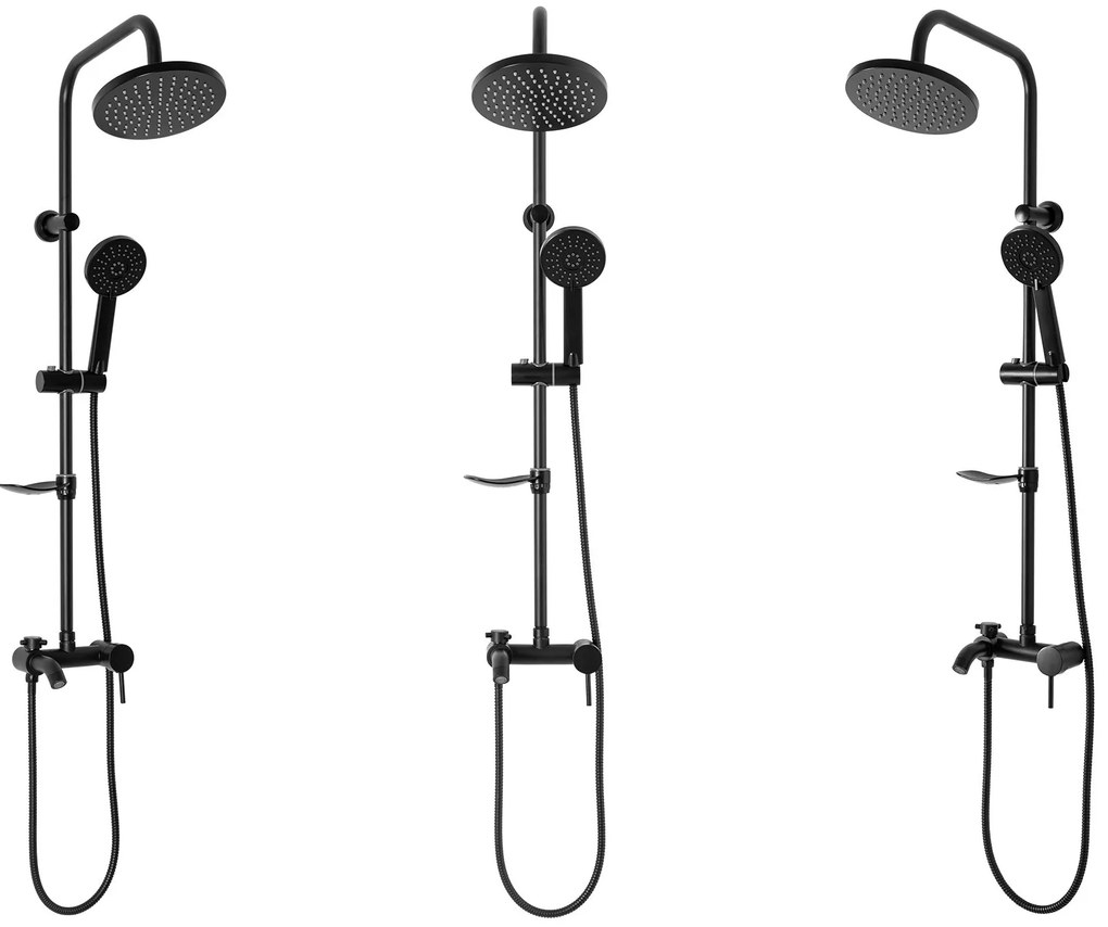 Set Doccia da incasso LUIS Black